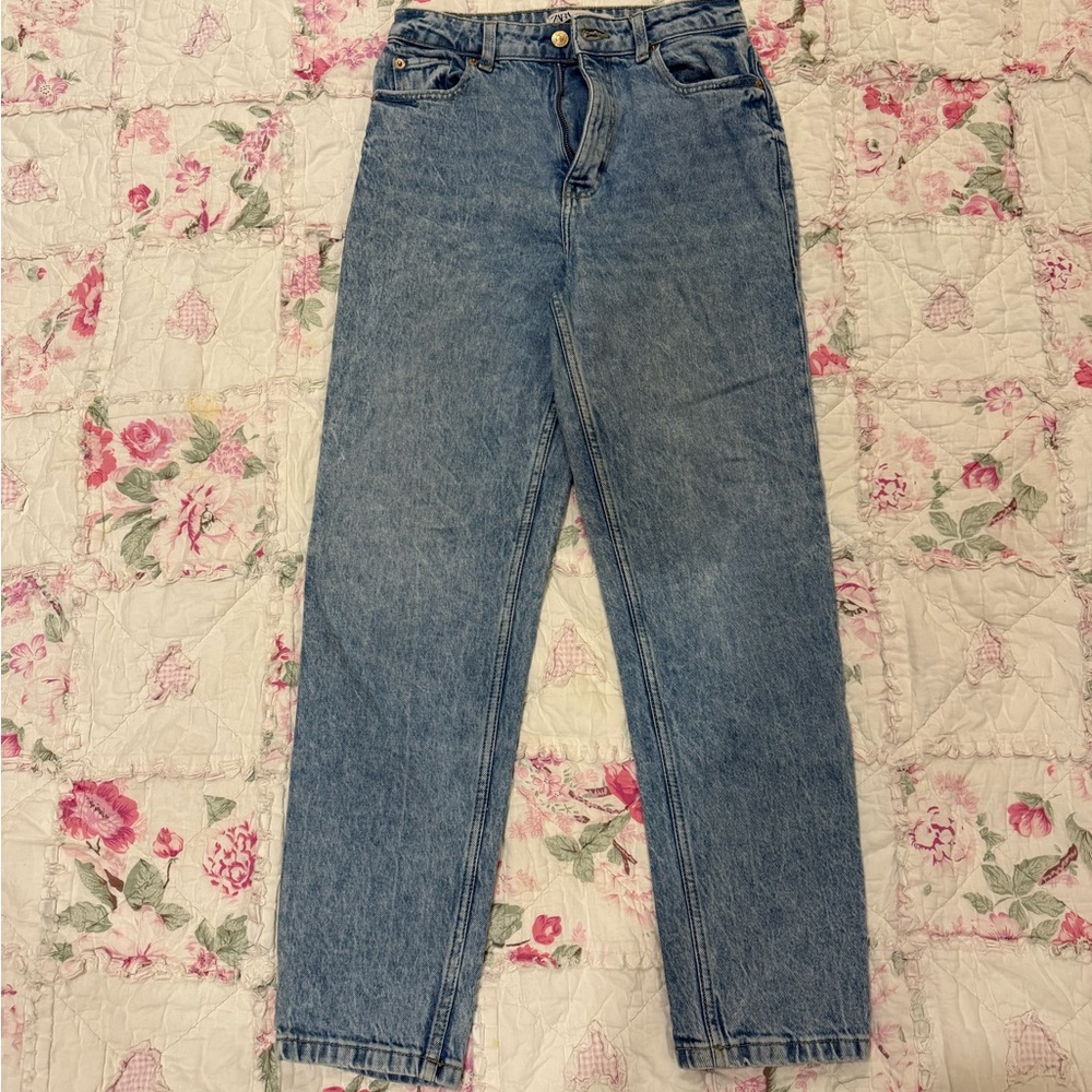 Zara High Rise Blue Women's Jeans